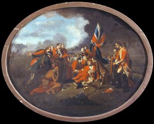 La mort du général Wolfe (1727-59) le 13 septembre 1759, c.1770 - Benjamin West